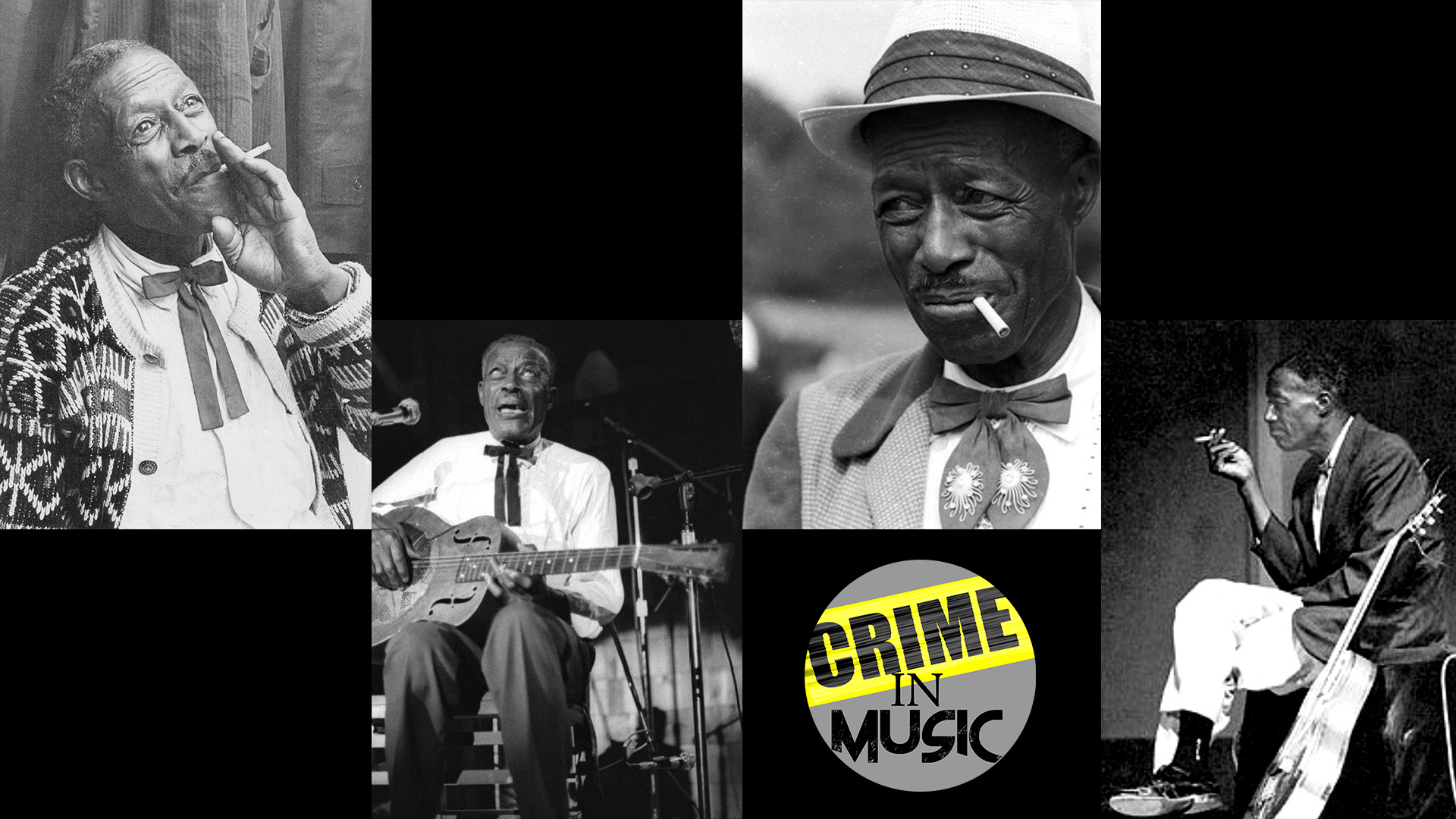 photo collage of Son House, Musician, Delta Blues guitarist